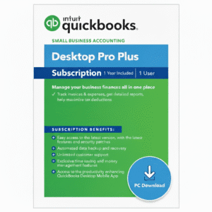Intuit QuickBooks Desktop Pro Plus 2024 | 1-User Accounting Software
