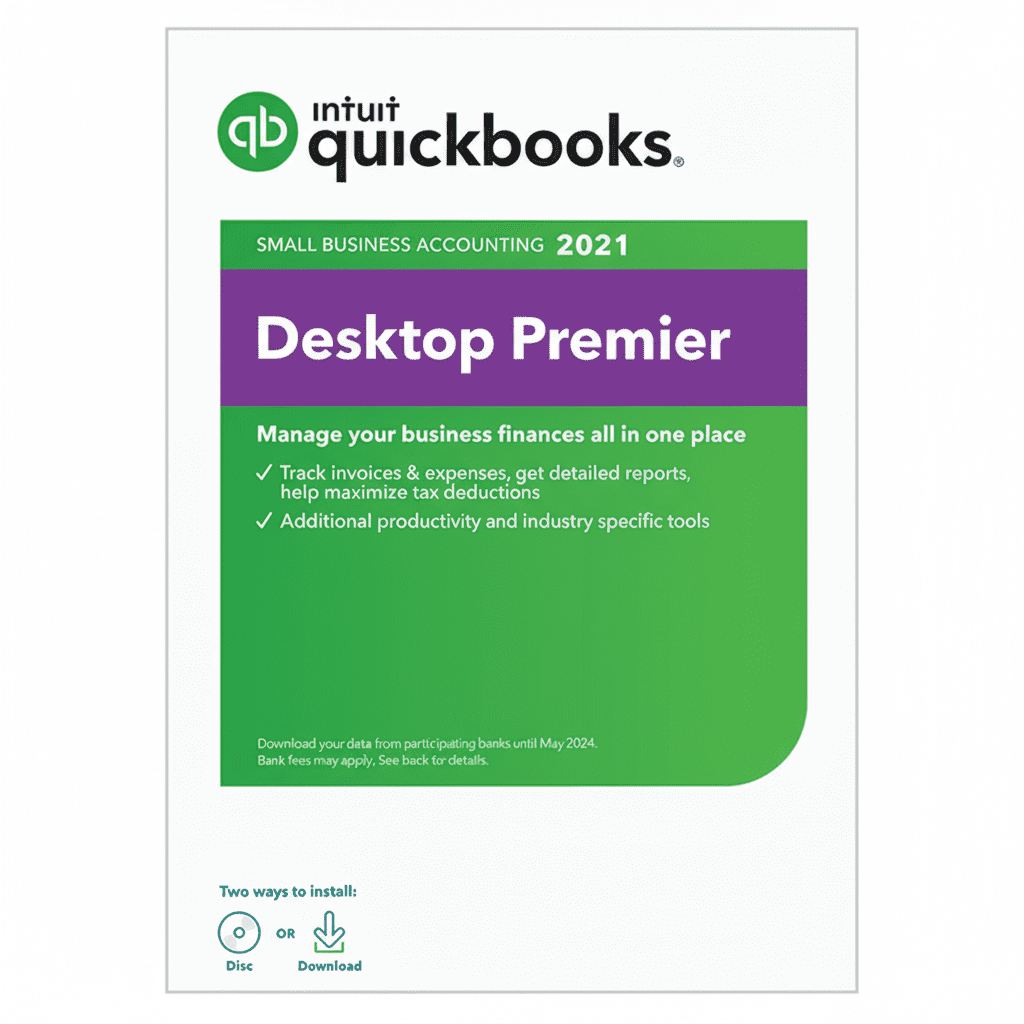 Intuit QuickBooks Desktop Premier 2021 | 1-User Accounting Software
